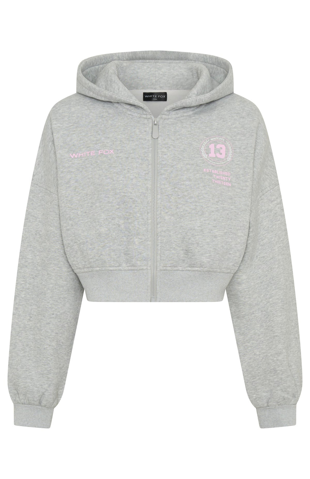 Love Game Cropped Dark Grey Marle Hoodie