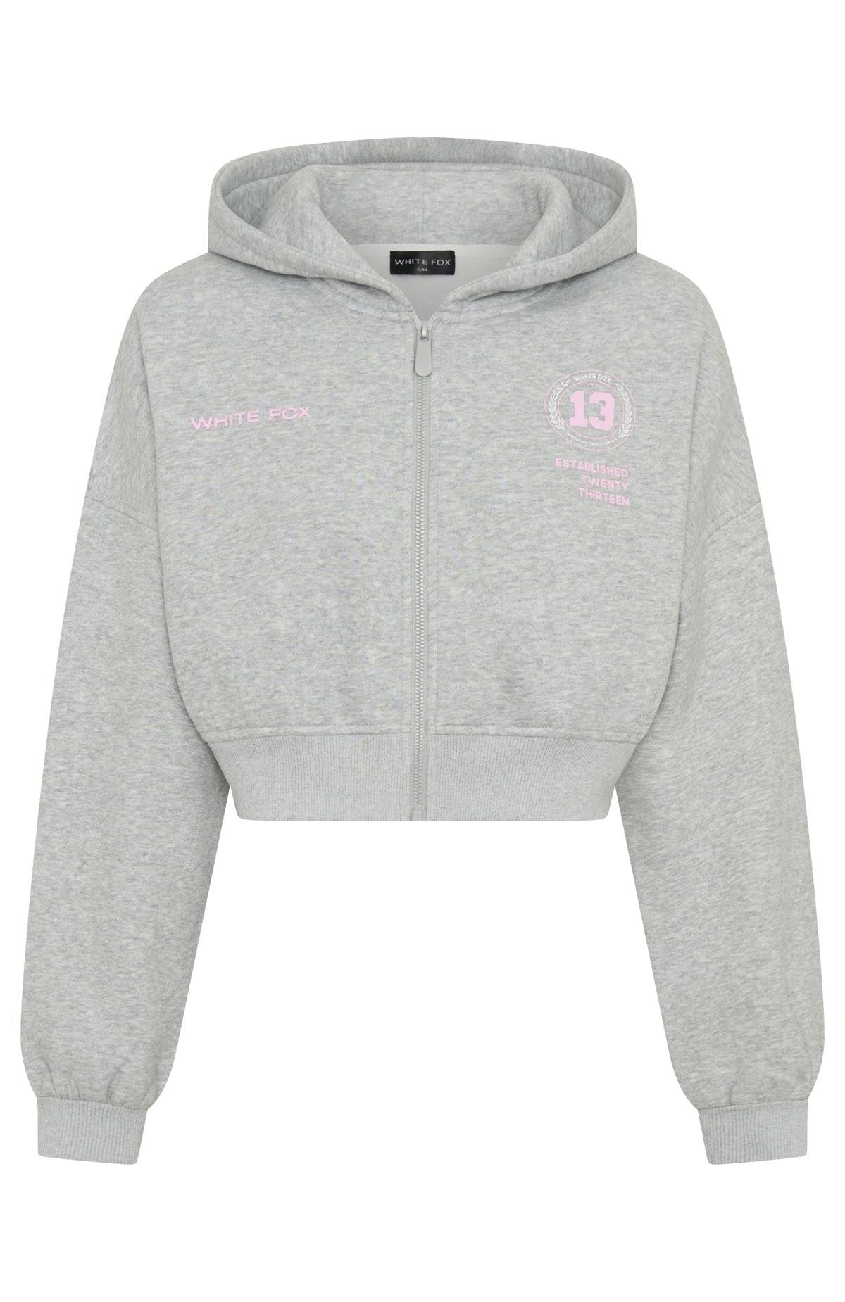 Love Game Cropped Dark Grey Marle Hoodie