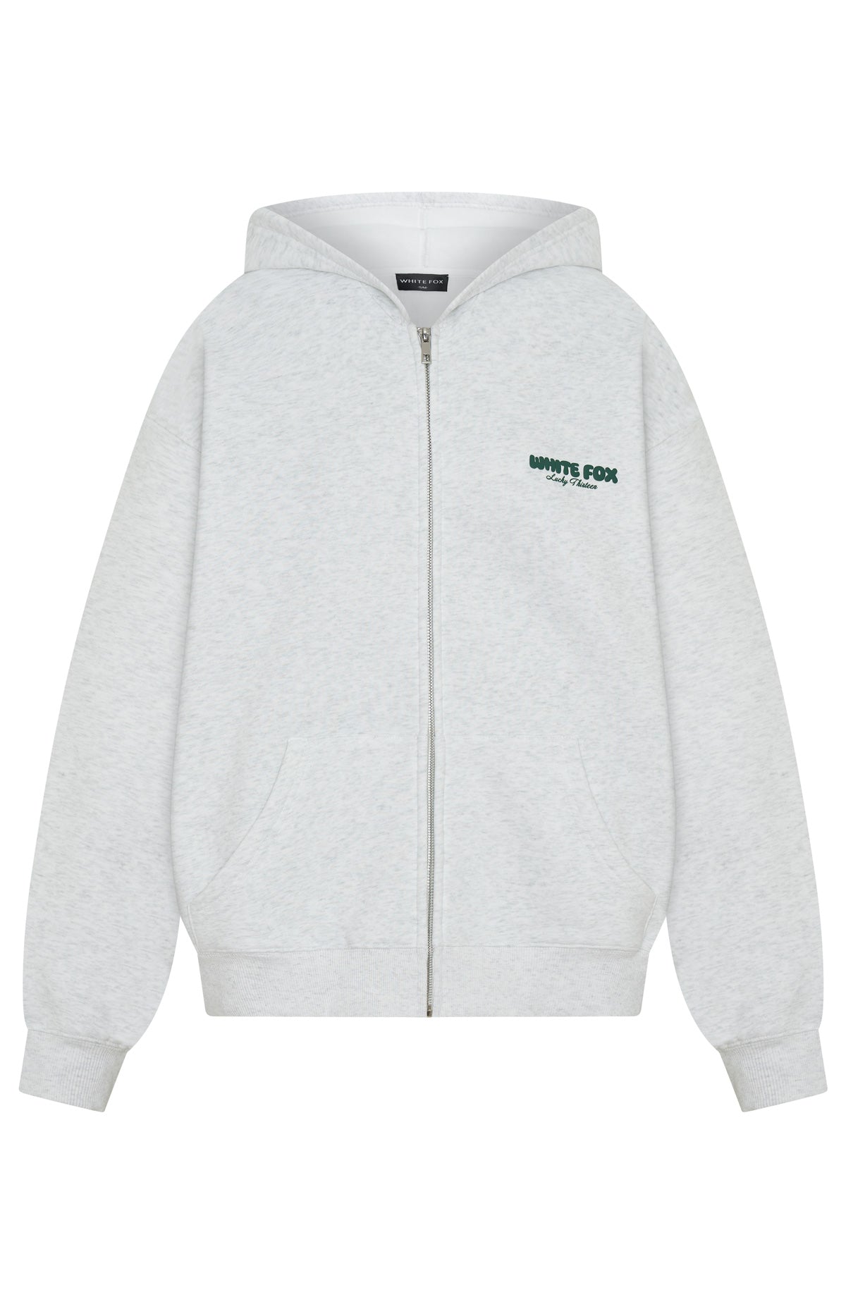 Lucky Thirteen Charise Zip Grey Marle Hoodie