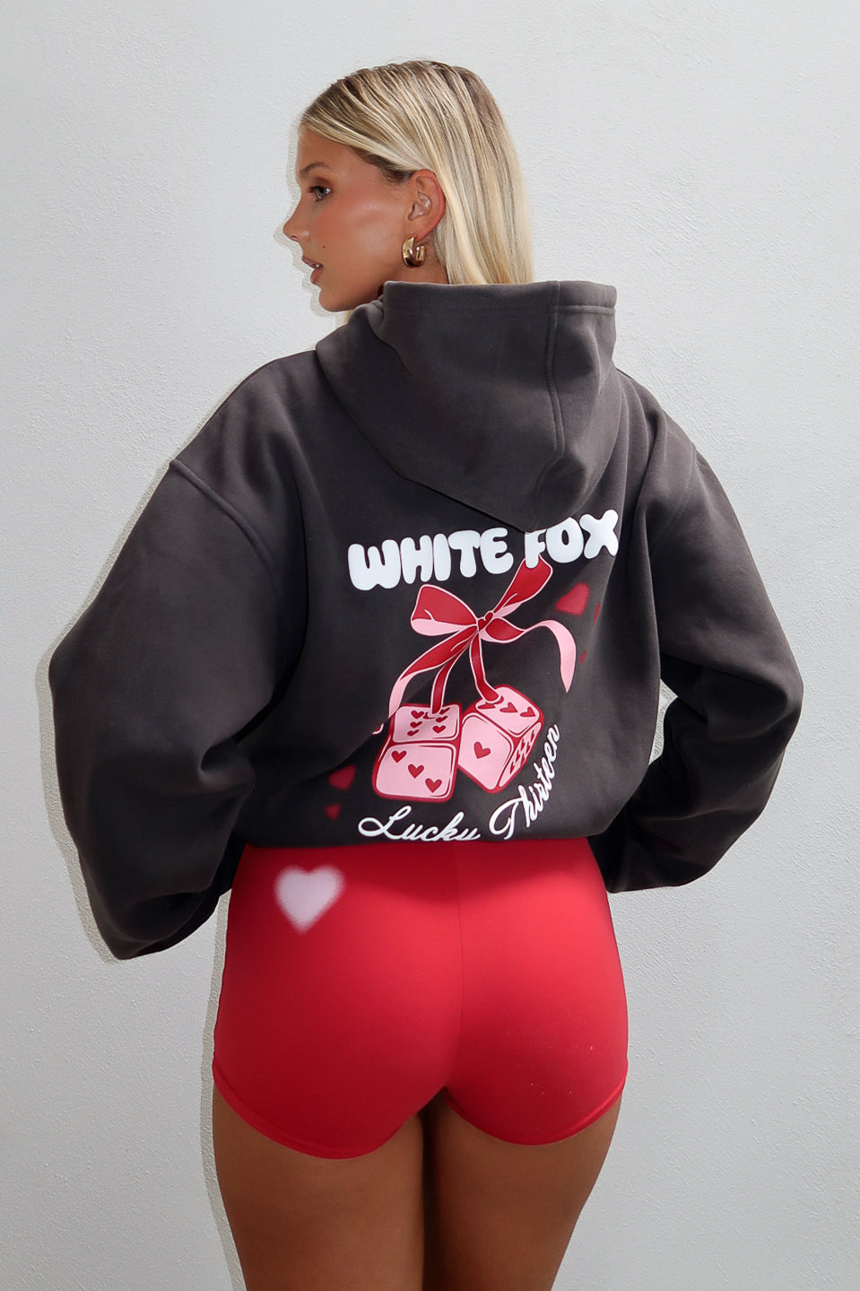 Lucky Thirteen Cheyenne Oversized Charcoal Hoodie