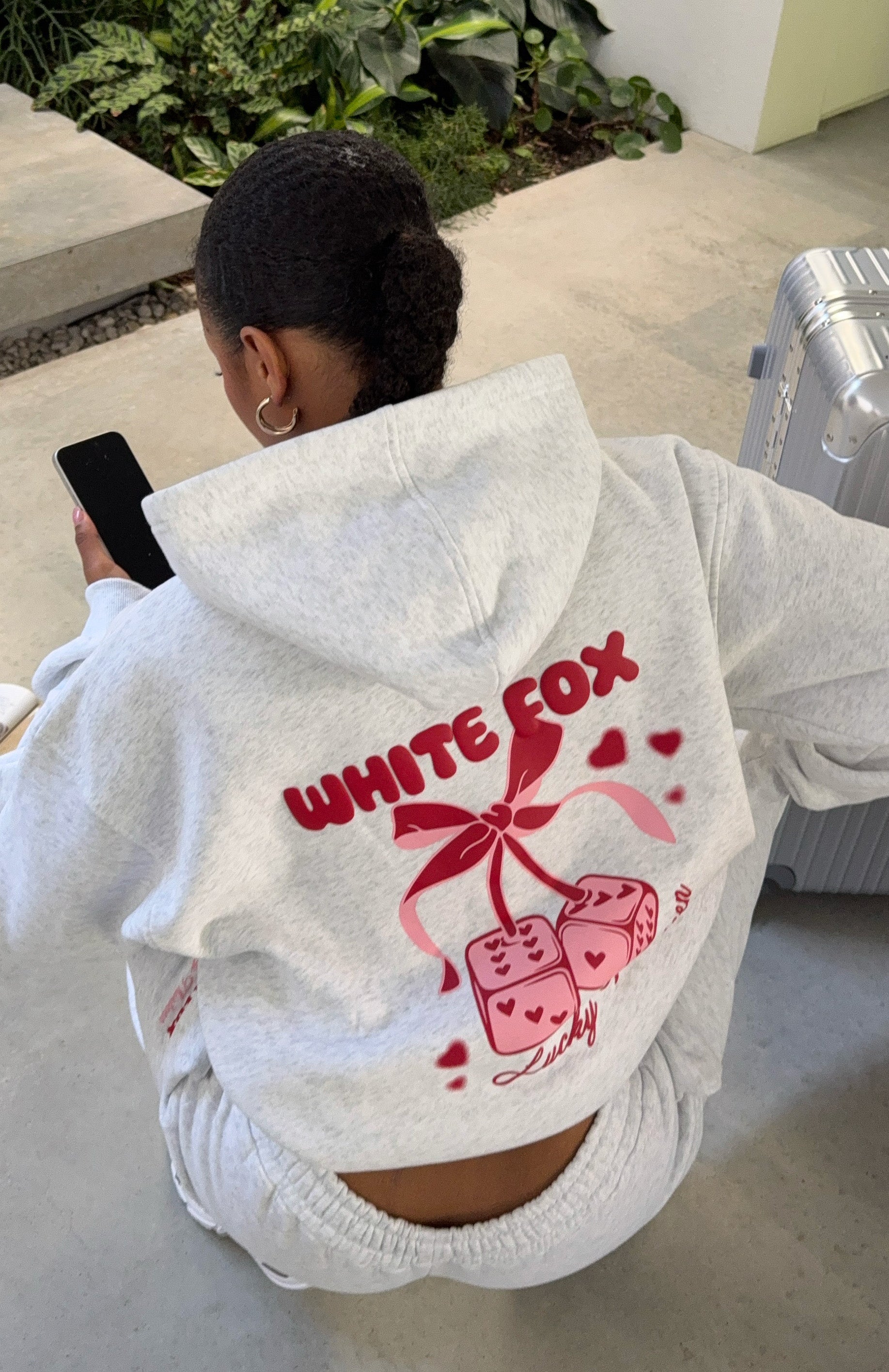 Lucky Thirteen Cheyenne Oversized Grey Marle Hoodie