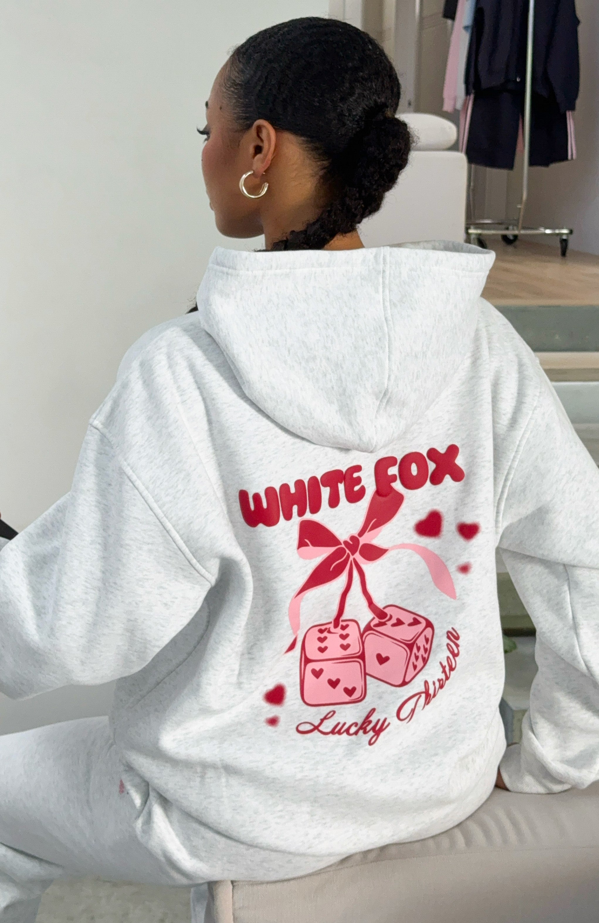 Lucky Thirteen Cheyenne Oversized Grey Marle Hoodie