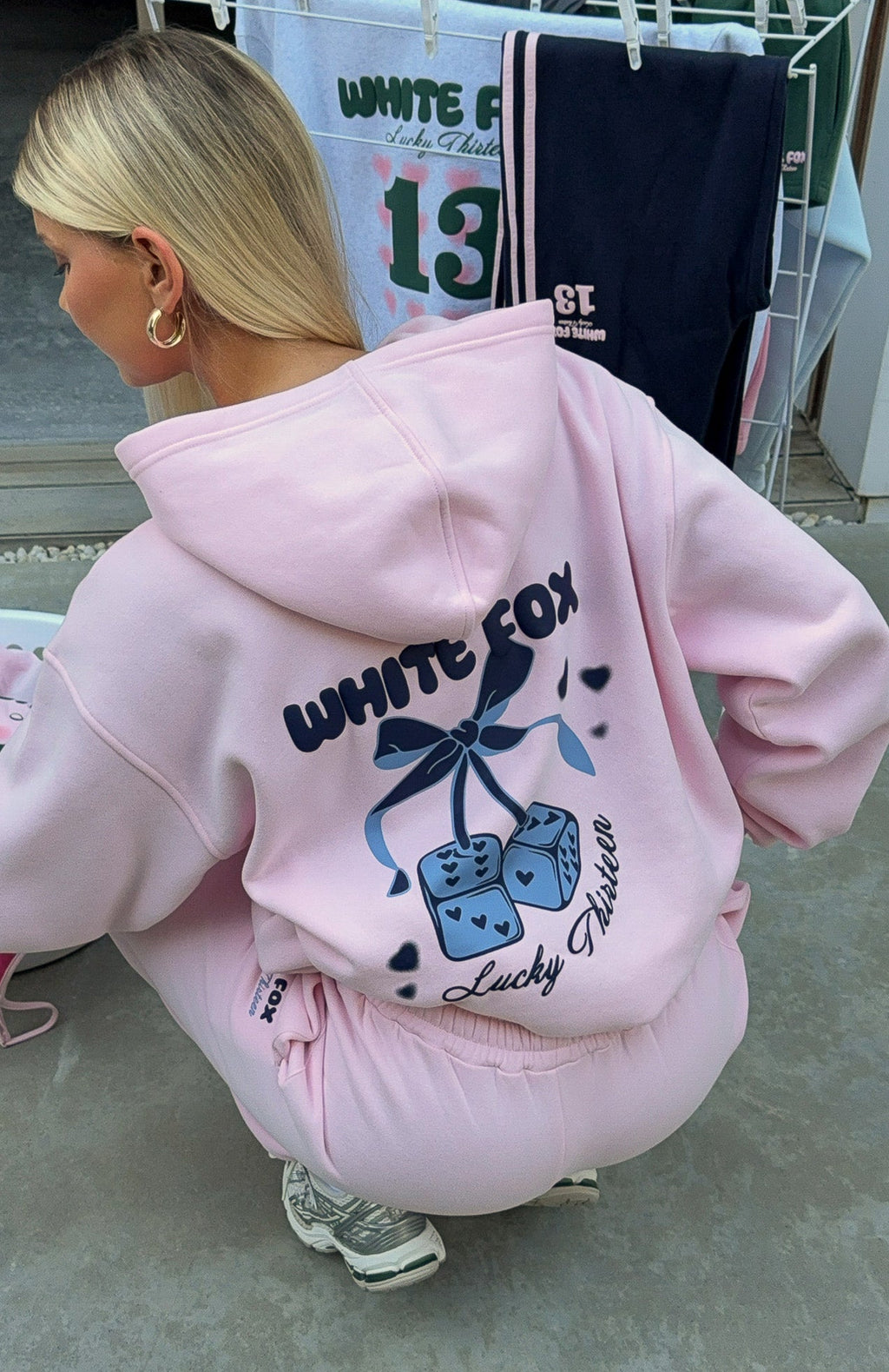 Lucky Thirteen Cheyenne Oversized Soft Pink Hoodie