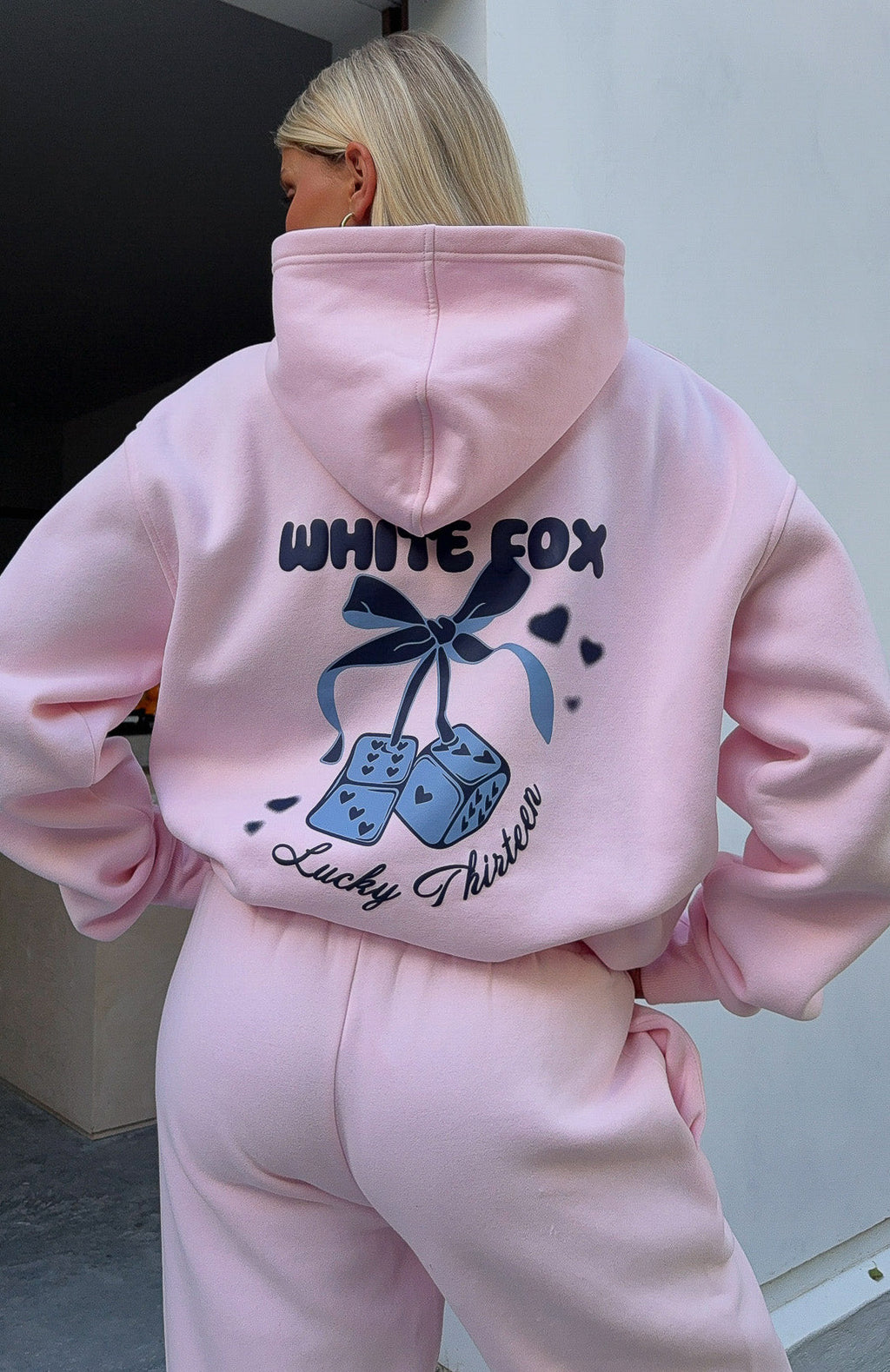 Lucky Thirteen Cheyenne Oversized Soft Pink Hoodie