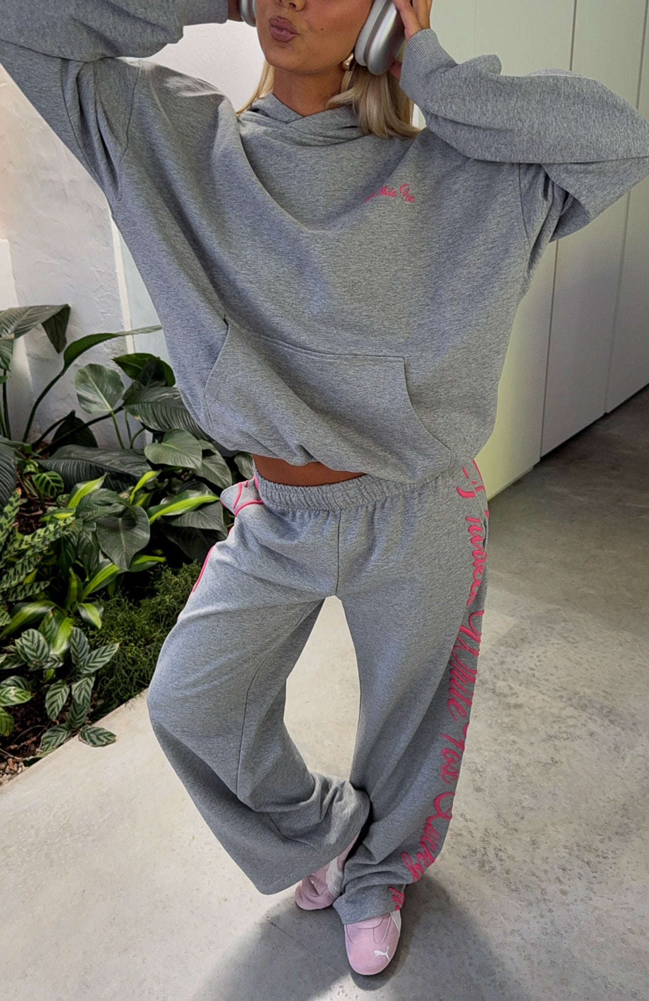 Lucky Thirteen Shaya Oversized Dark Grey Marle Hoodie