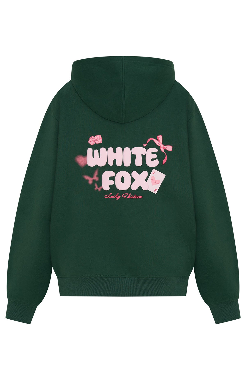 Lucky Thirteen Stephanie Oversized Green Hoodie