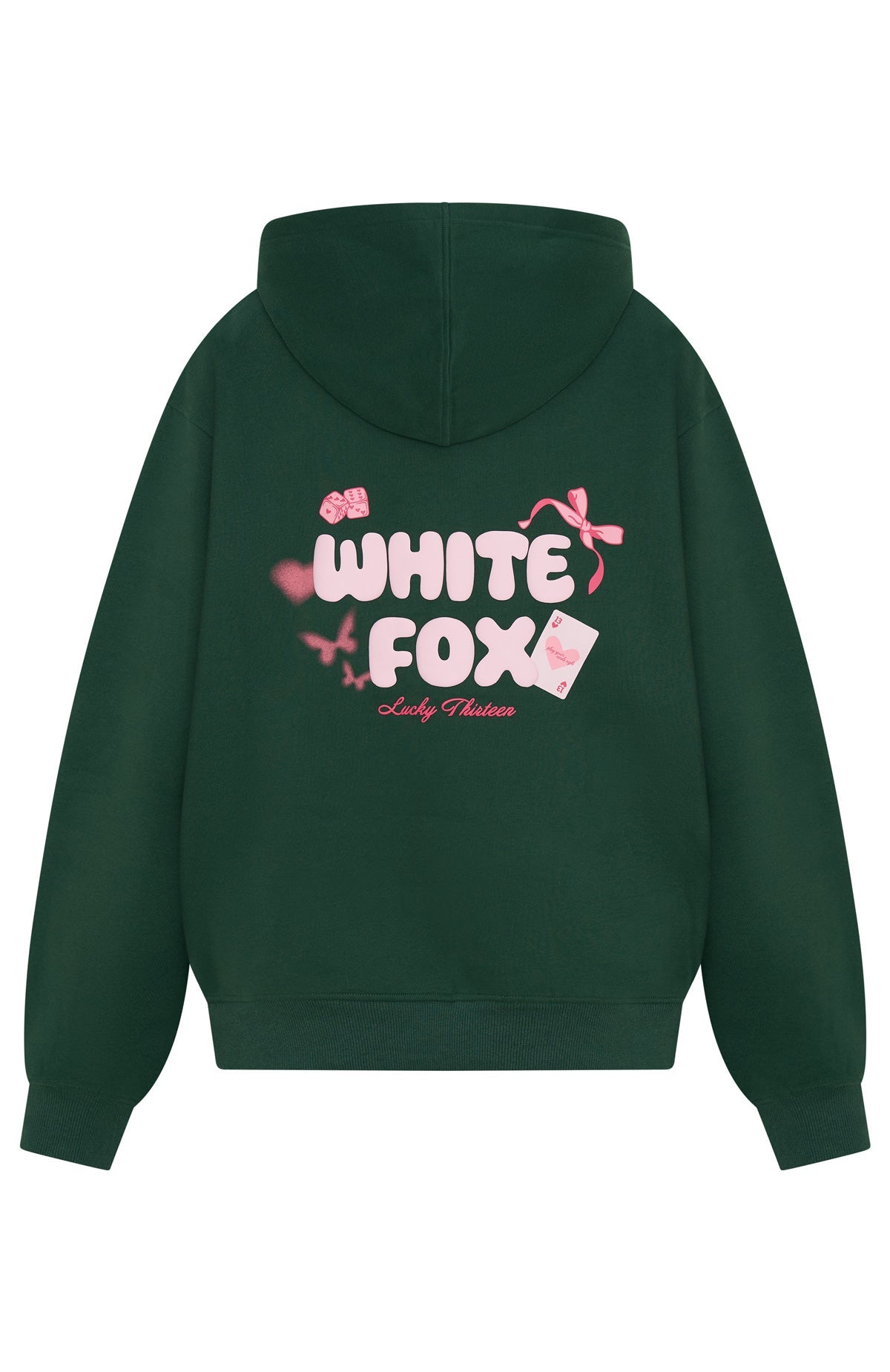 Lucky Thirteen Stephanie Oversized Green Hoodie