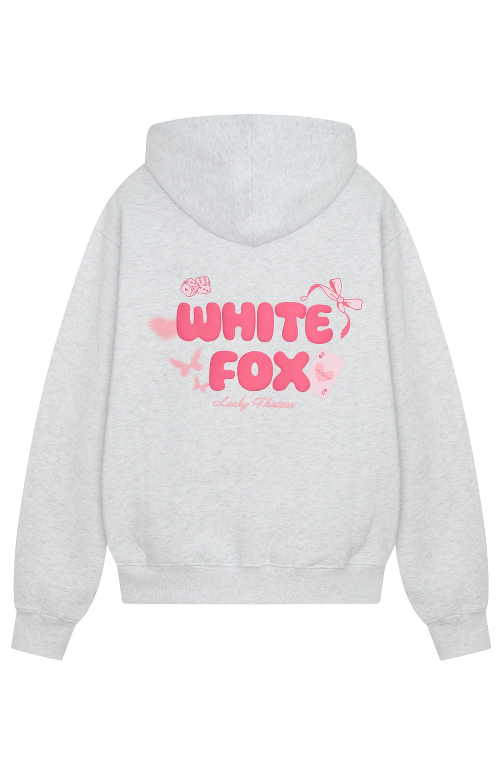 Lucky Thirteen Stephanie Oversized Grey Marle Hoodie