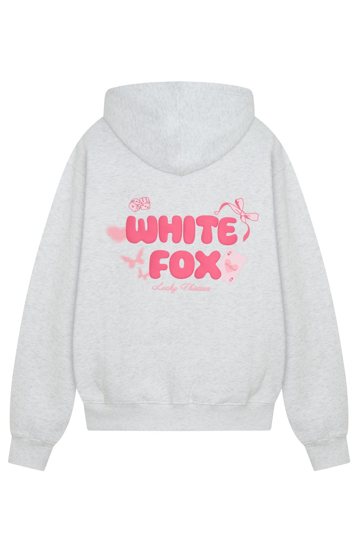 Lucky Thirteen Stephanie Oversized Grey Marle Hoodie