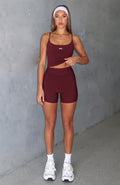 Merlot Keep Up High Waist Fit Short