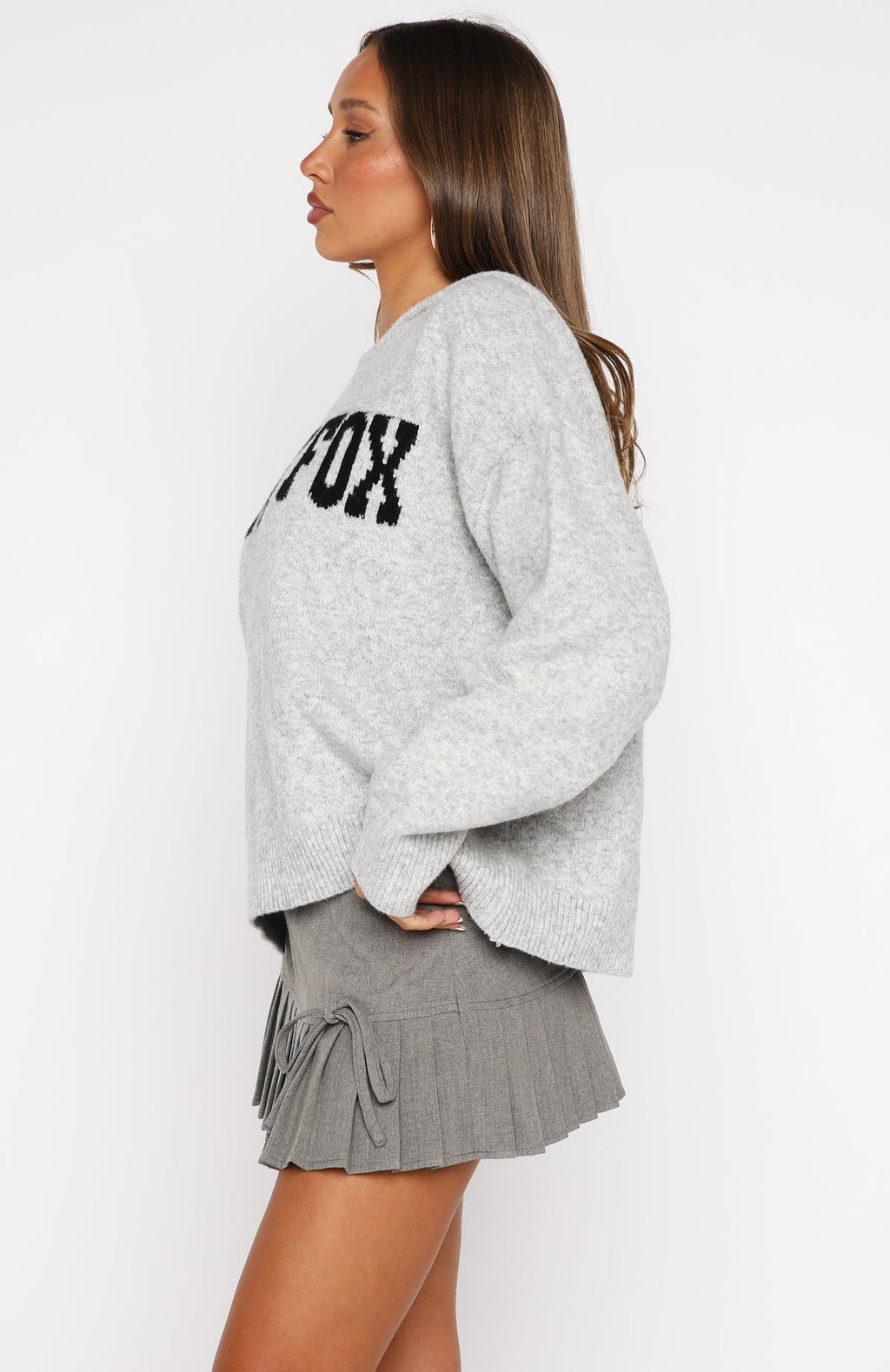 Off To Better Things Oversized Light Grey Hoodie