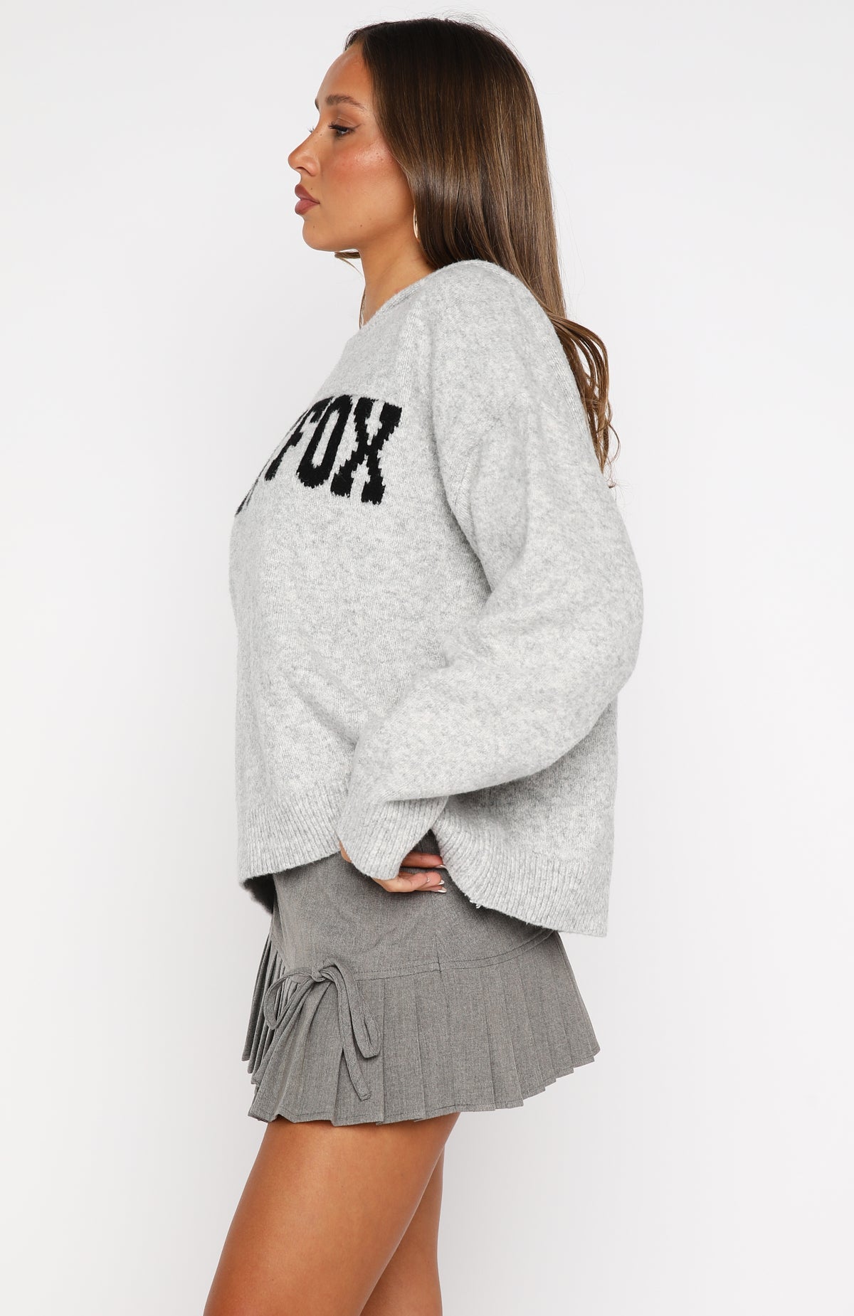 Off To Better Things Oversized Light Grey Hoodie
