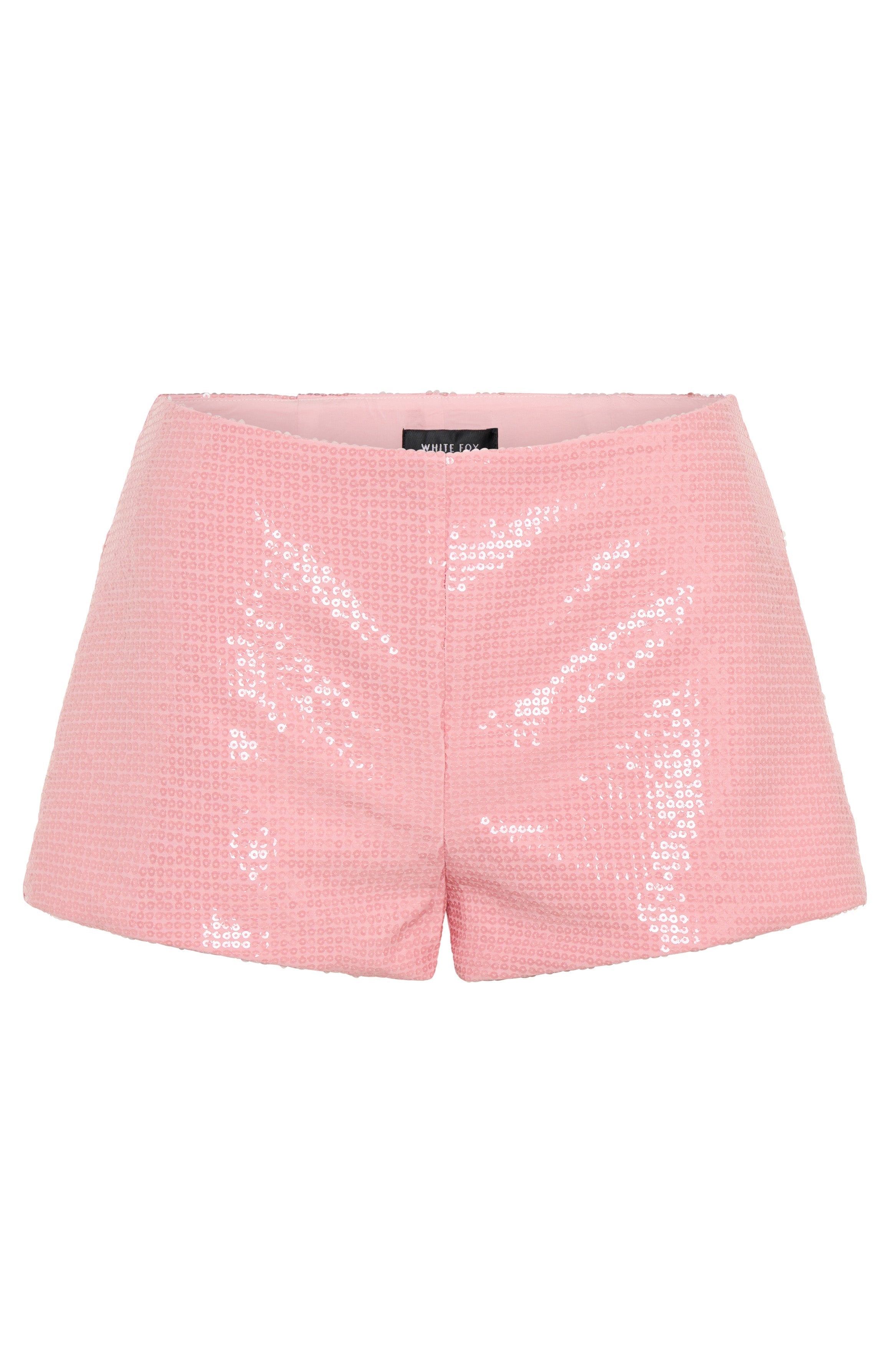 Baby Pink Old News Sequin Glam Short
