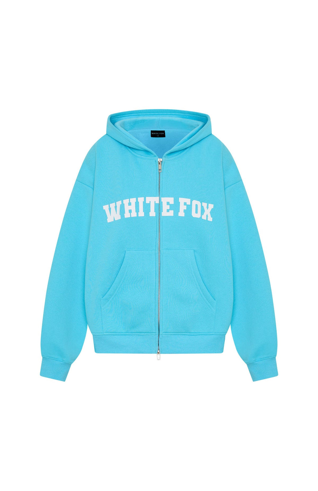 Starting Off Strong Boxy Azure Hoodie