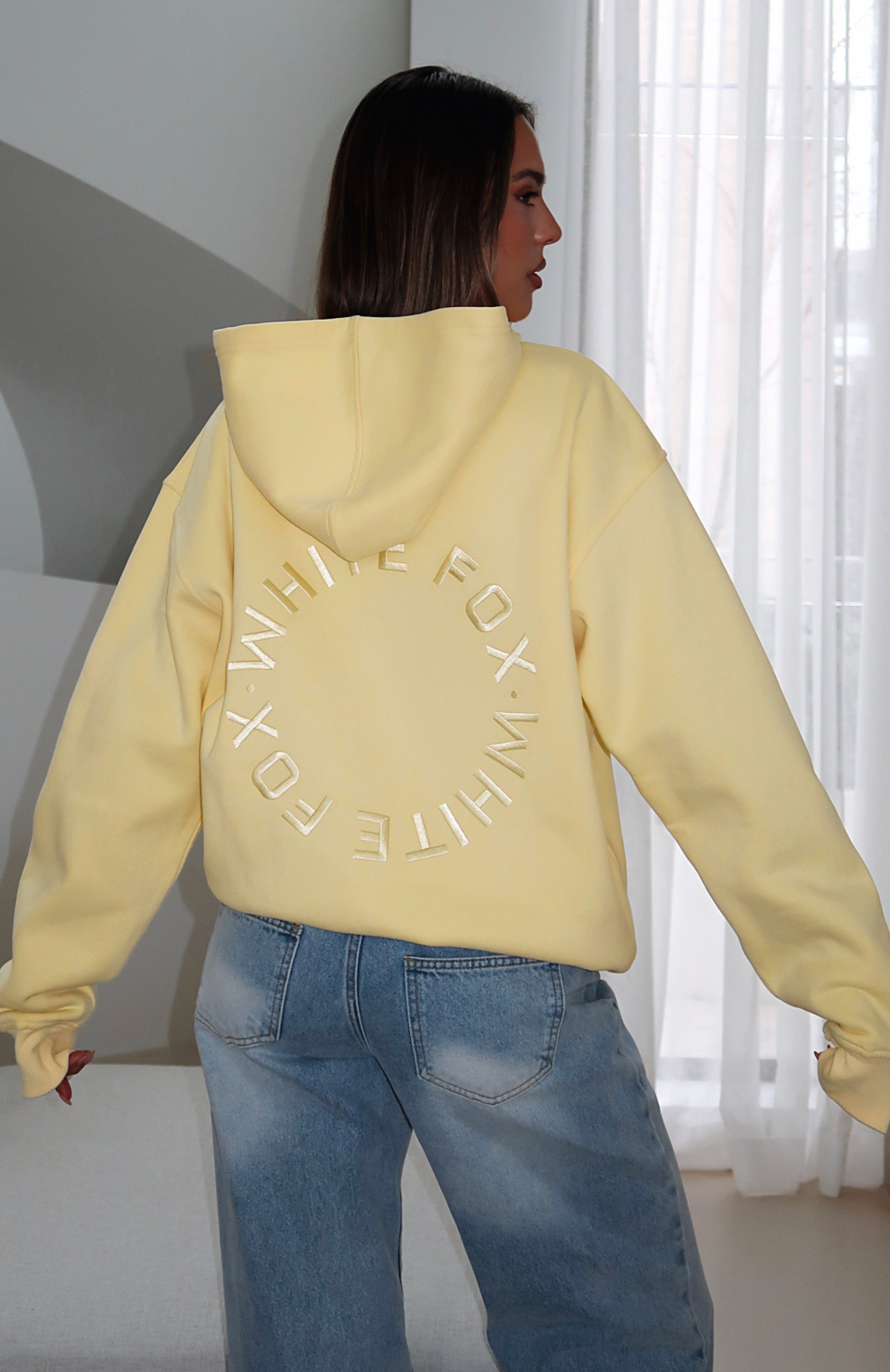 Stay Lifted Oversized Lemon Hoodie