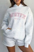 Sweet Moments Oversized Grey Marle Hoodie