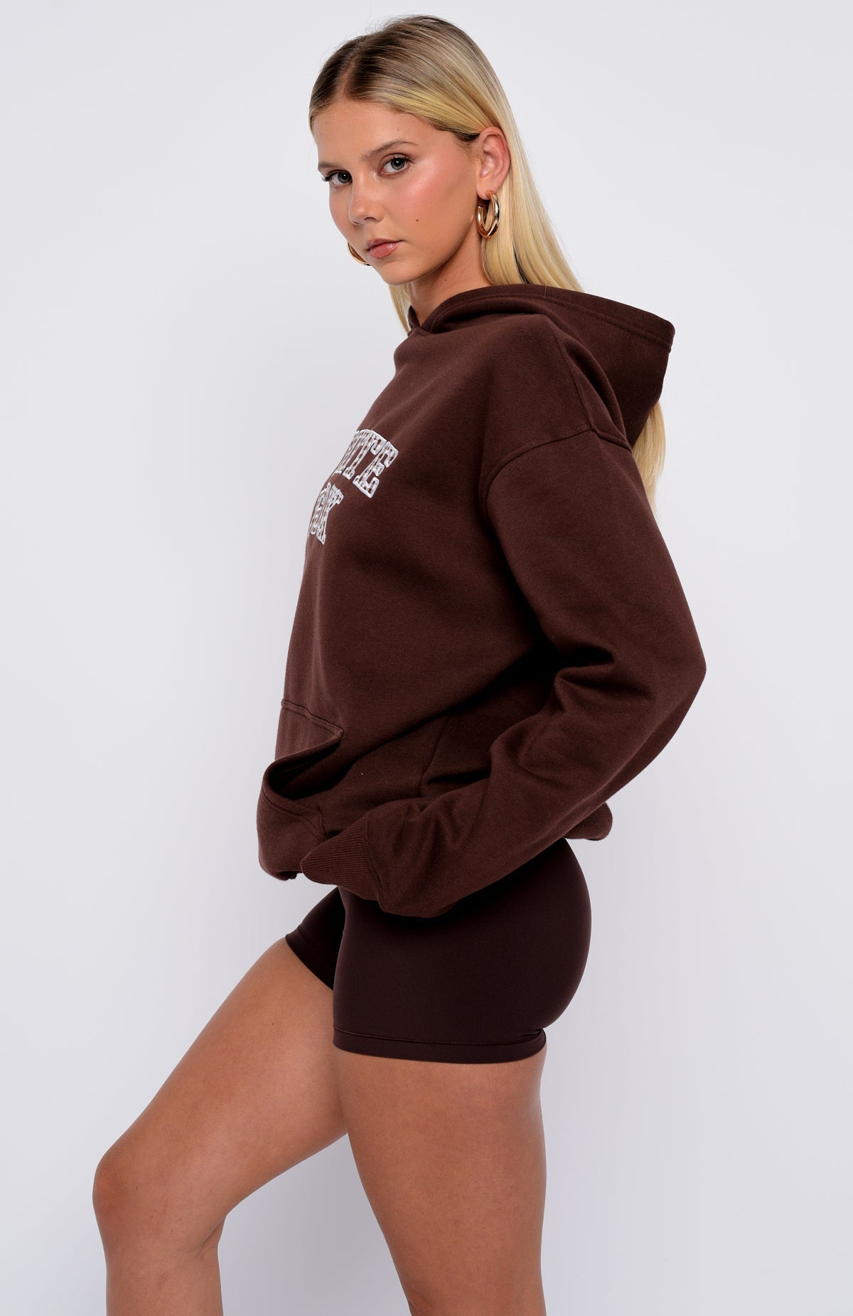 Took The Fall Oversized Chocolate Hoodie