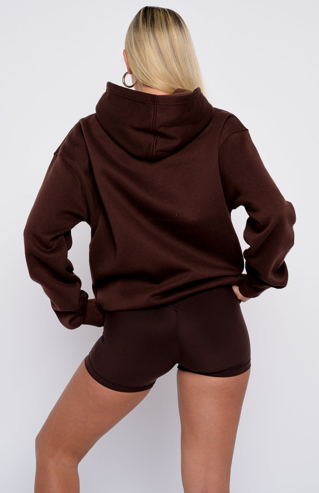 Took The Fall Oversized Chocolate Hoodie
