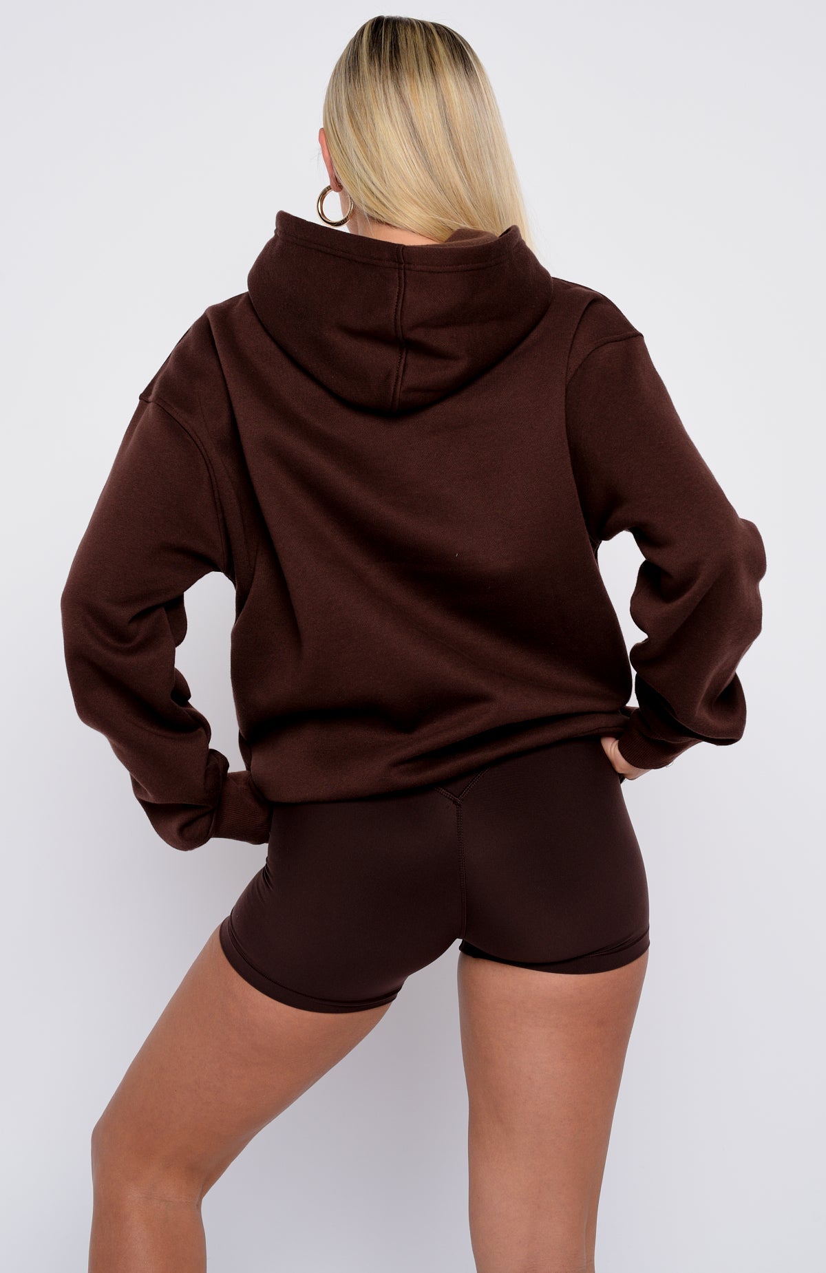 Took The Fall Oversized Chocolate Hoodie