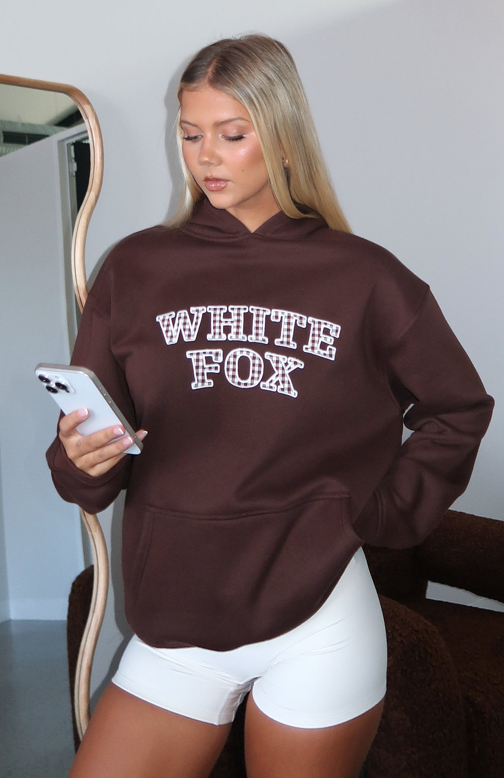 Took The Fall Oversized Chocolate Hoodie