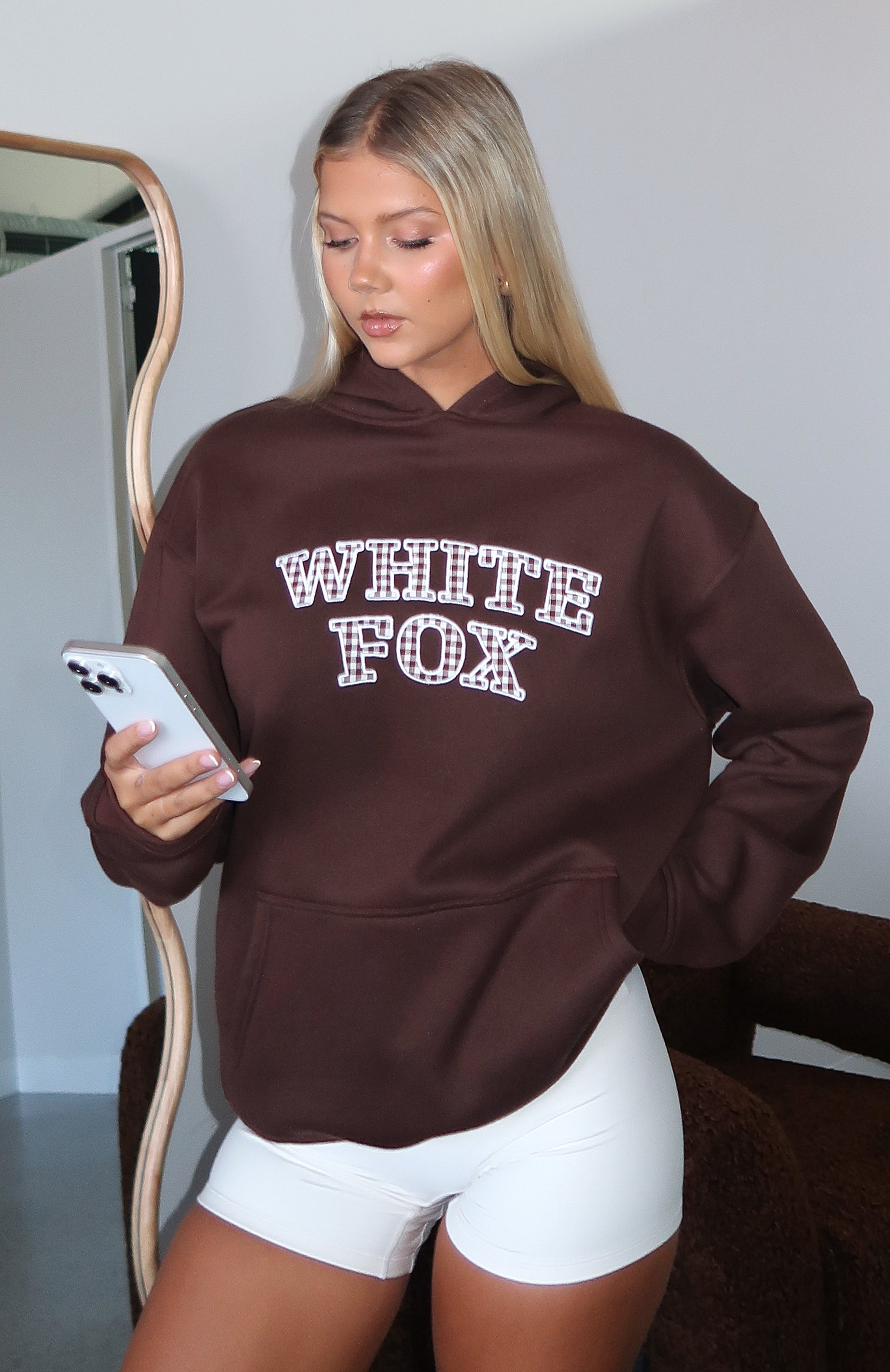 Took The Fall Oversized Chocolate Hoodie