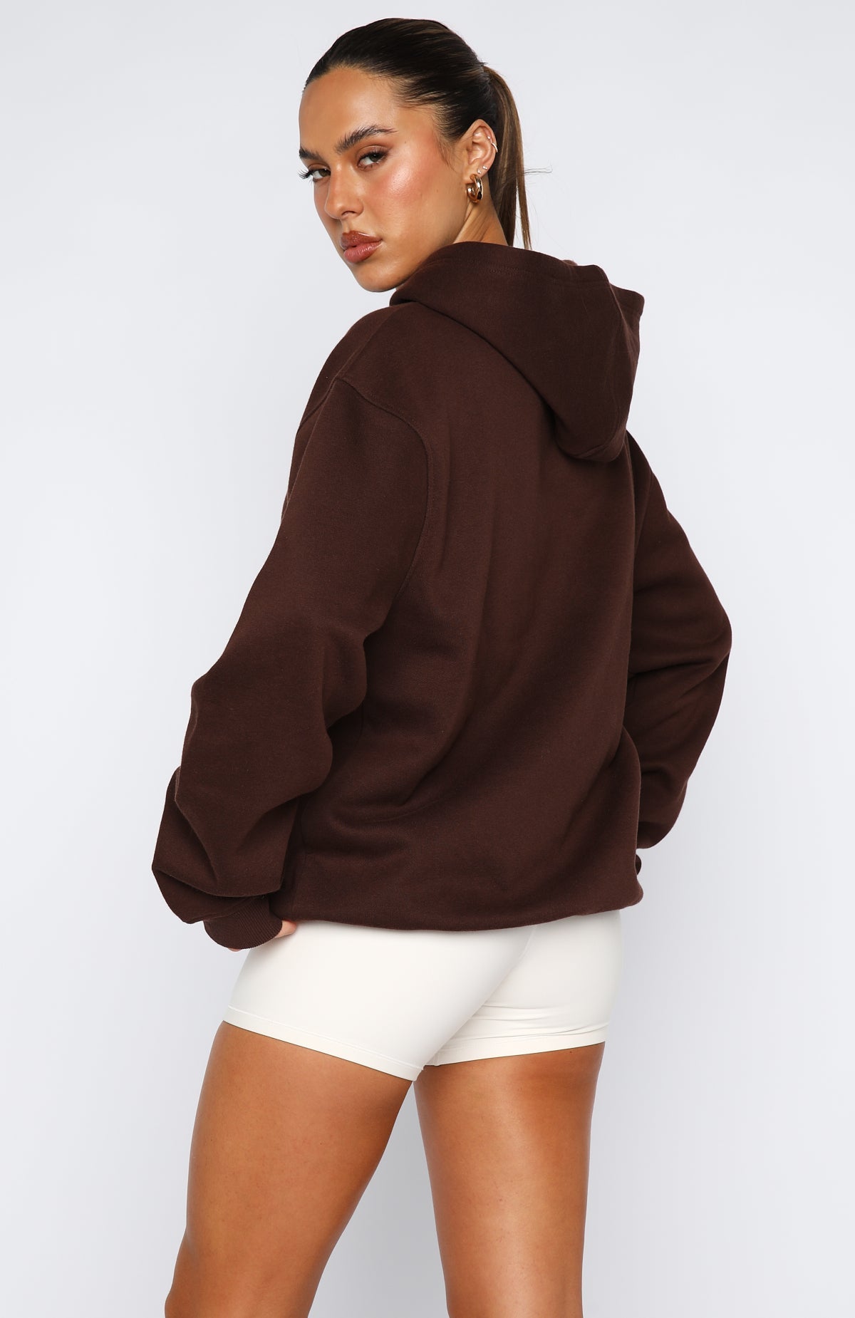 Winning Team Oversized Chocolate Hoodie