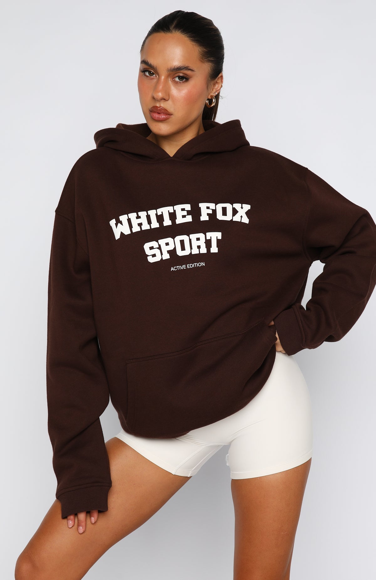 Winning Team Oversized Chocolate Hoodie