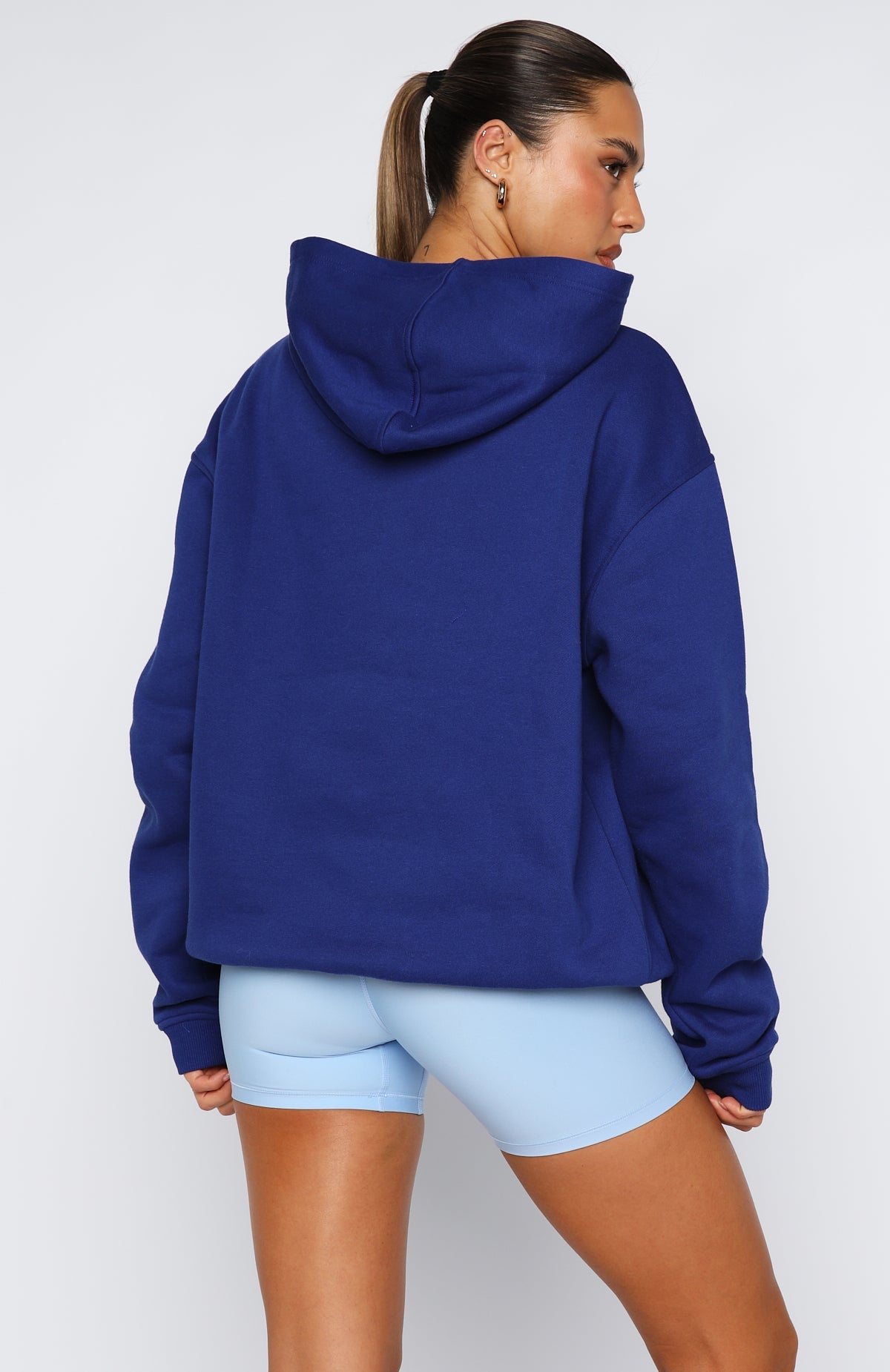 Winning Team Oversized Electric Blue Hoodie