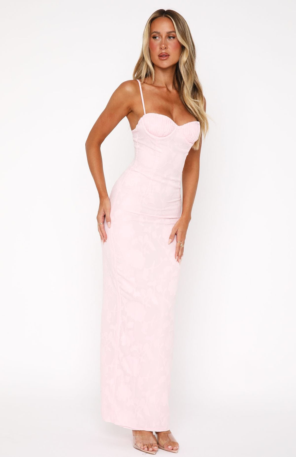 Baby Pink Poppy Dream Elegant Mini Dress