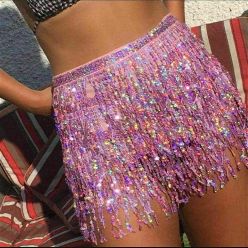 Belly Dance Hip Tutu Party Skirt