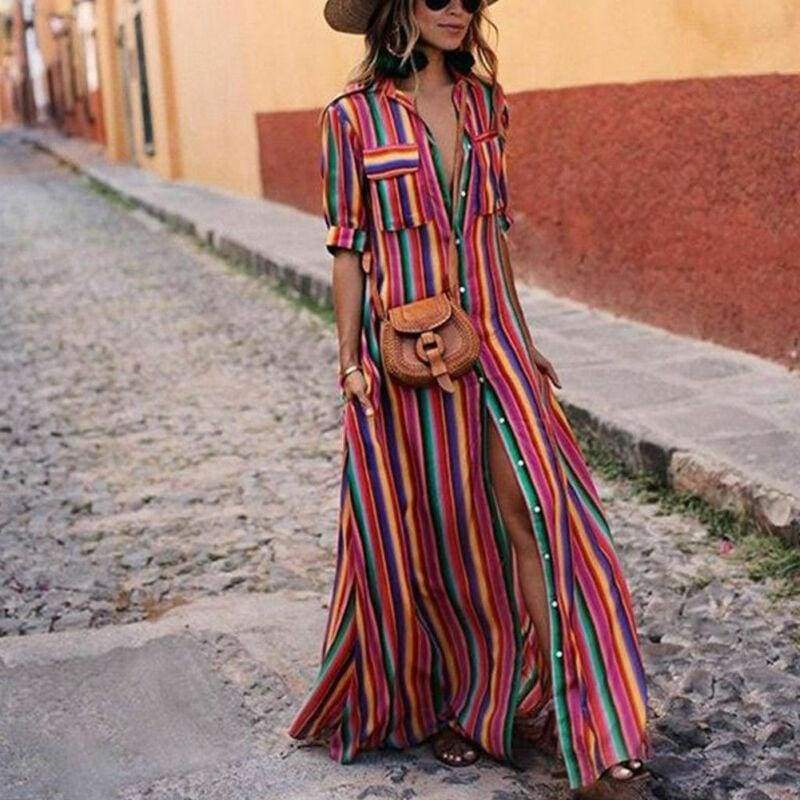 Boho Beach Summer Holiday Maxi Dress