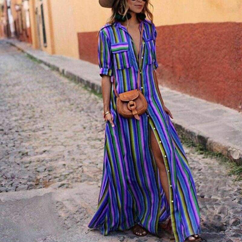 Boho Beach Summer Holiday Maxi Dress
