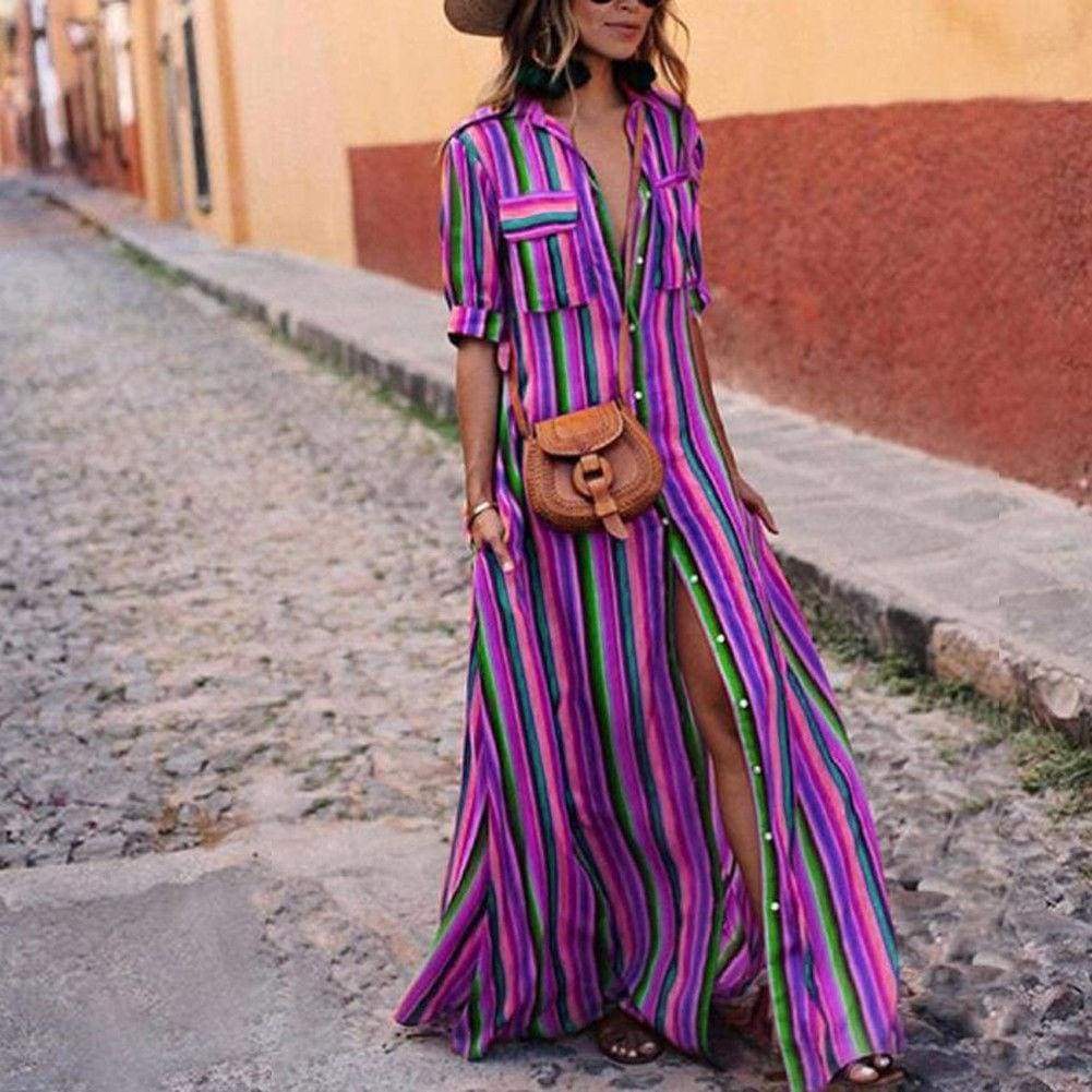 Boho Beach Summer Holiday Maxi Dress