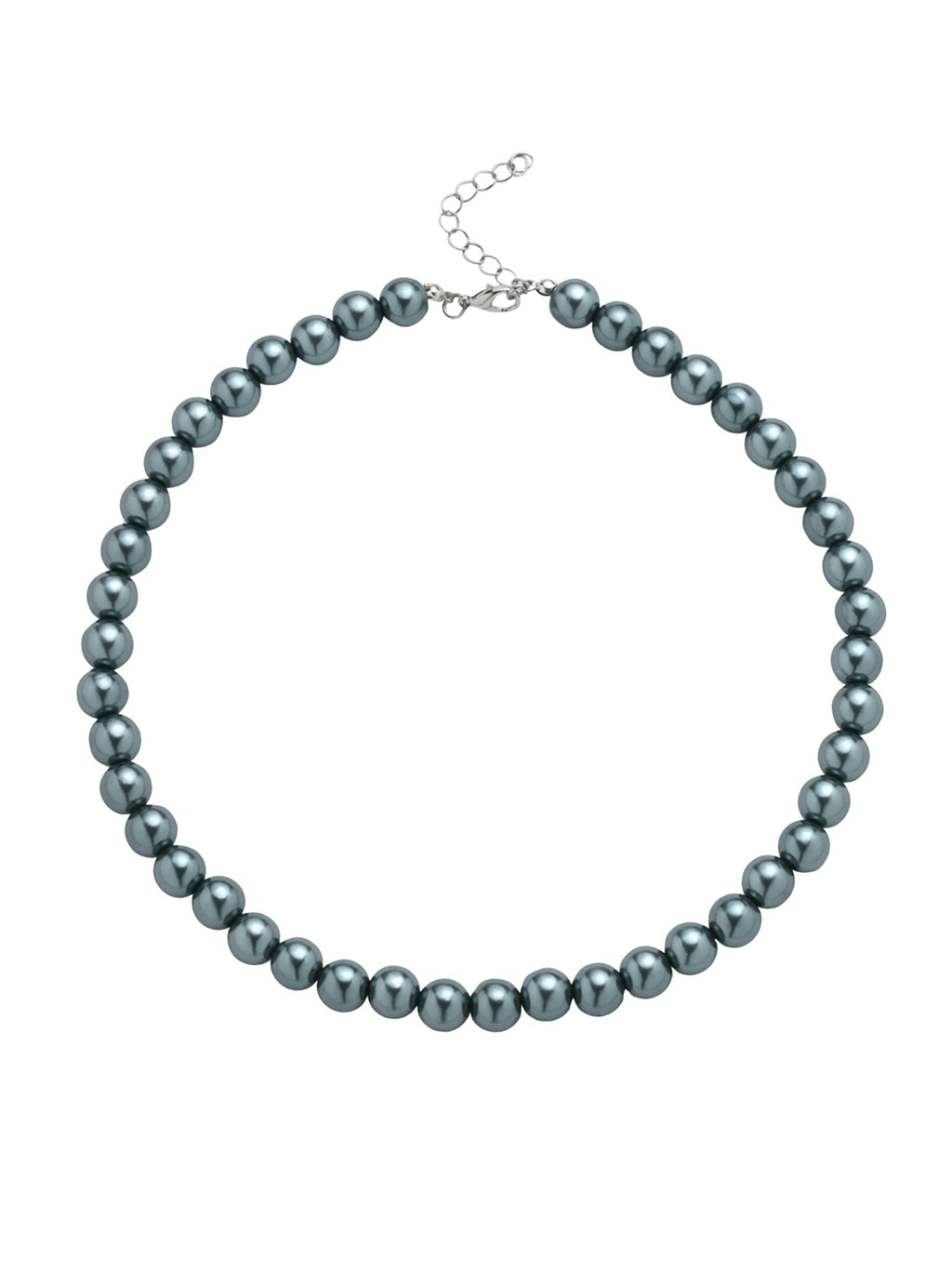 Grey Pearl Statement Choker Necklace