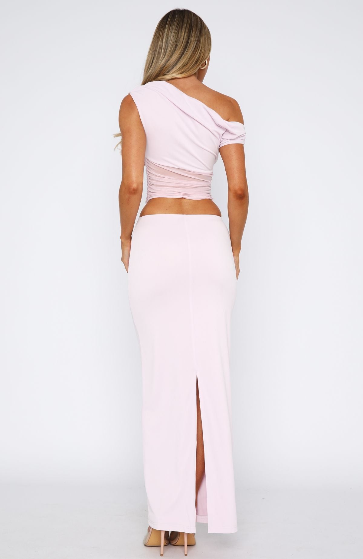 Baby Pink Night Out Maxi Dress