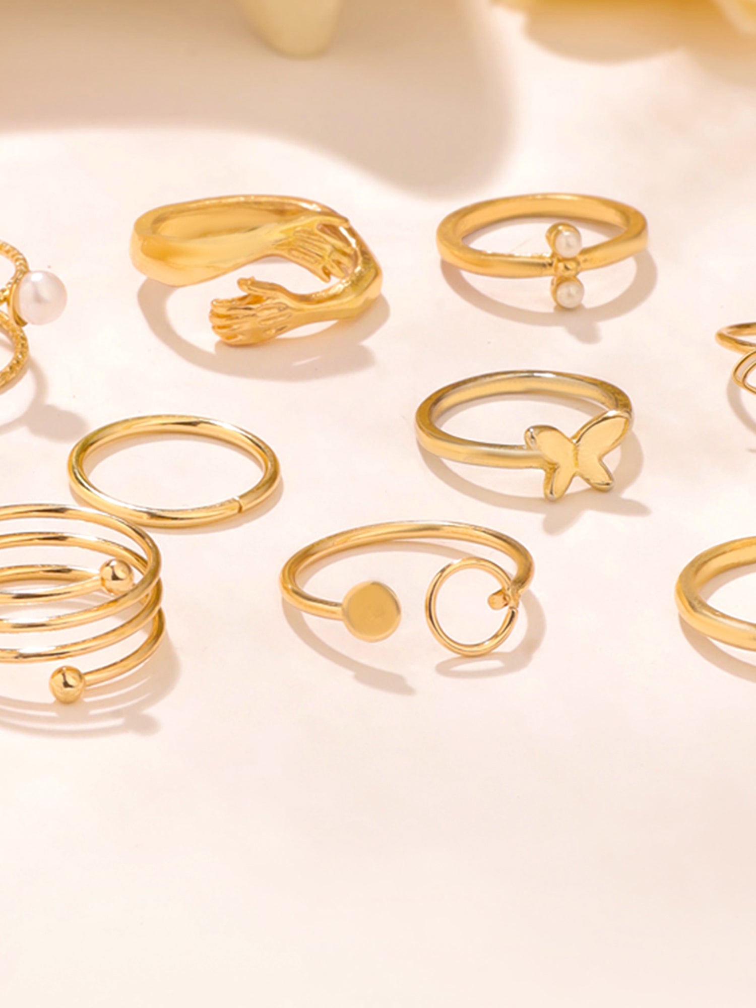 Golden Knuckle Stackable Finger Ring