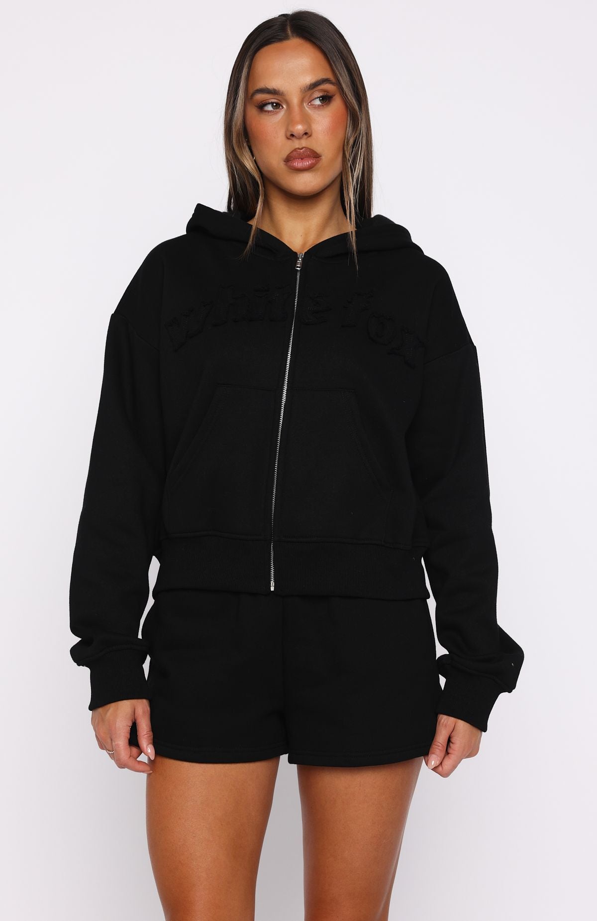 From Archives Lexi Boxy Black Hoodie