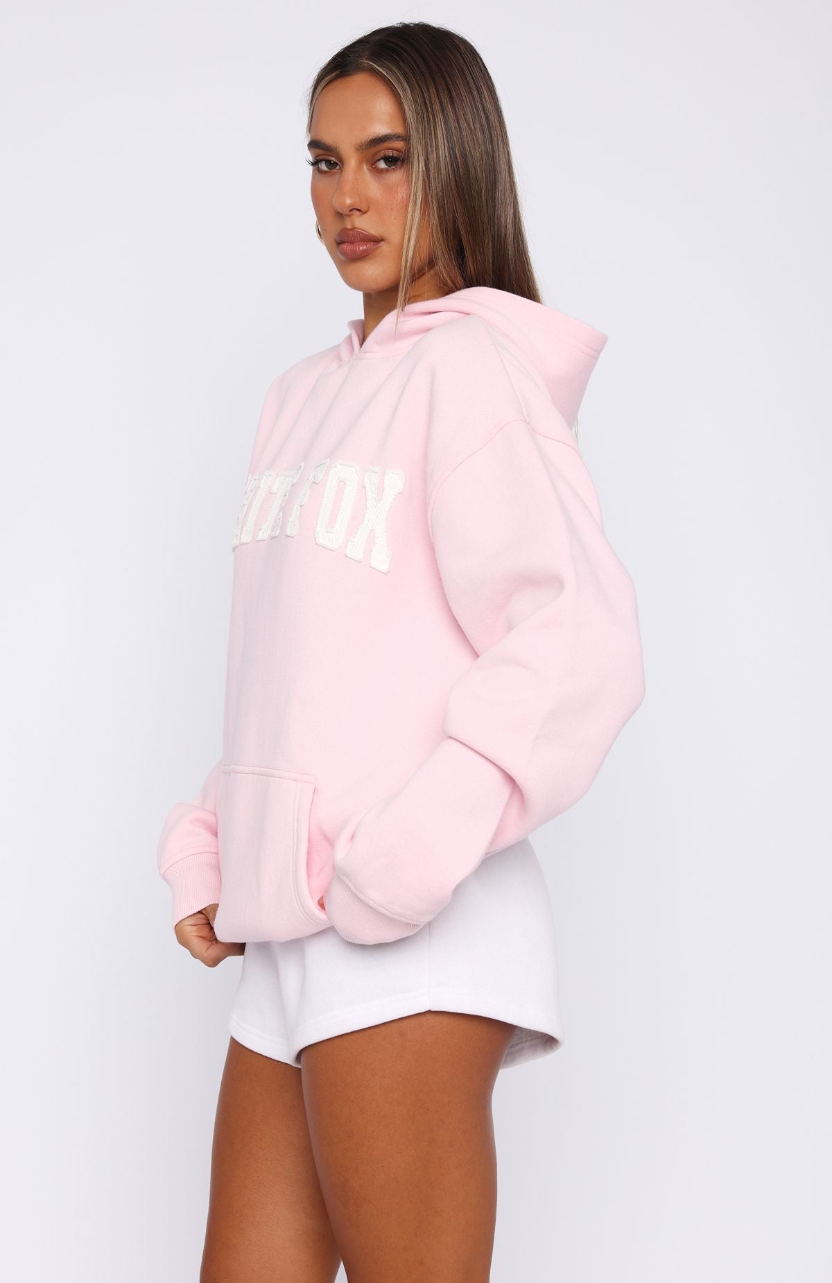 Shout It Out Oversized Pink Hoodie