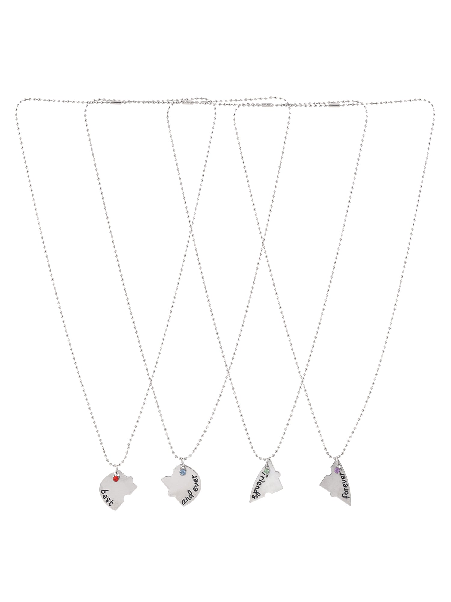 Silver Best Friend Pendant Necklace
