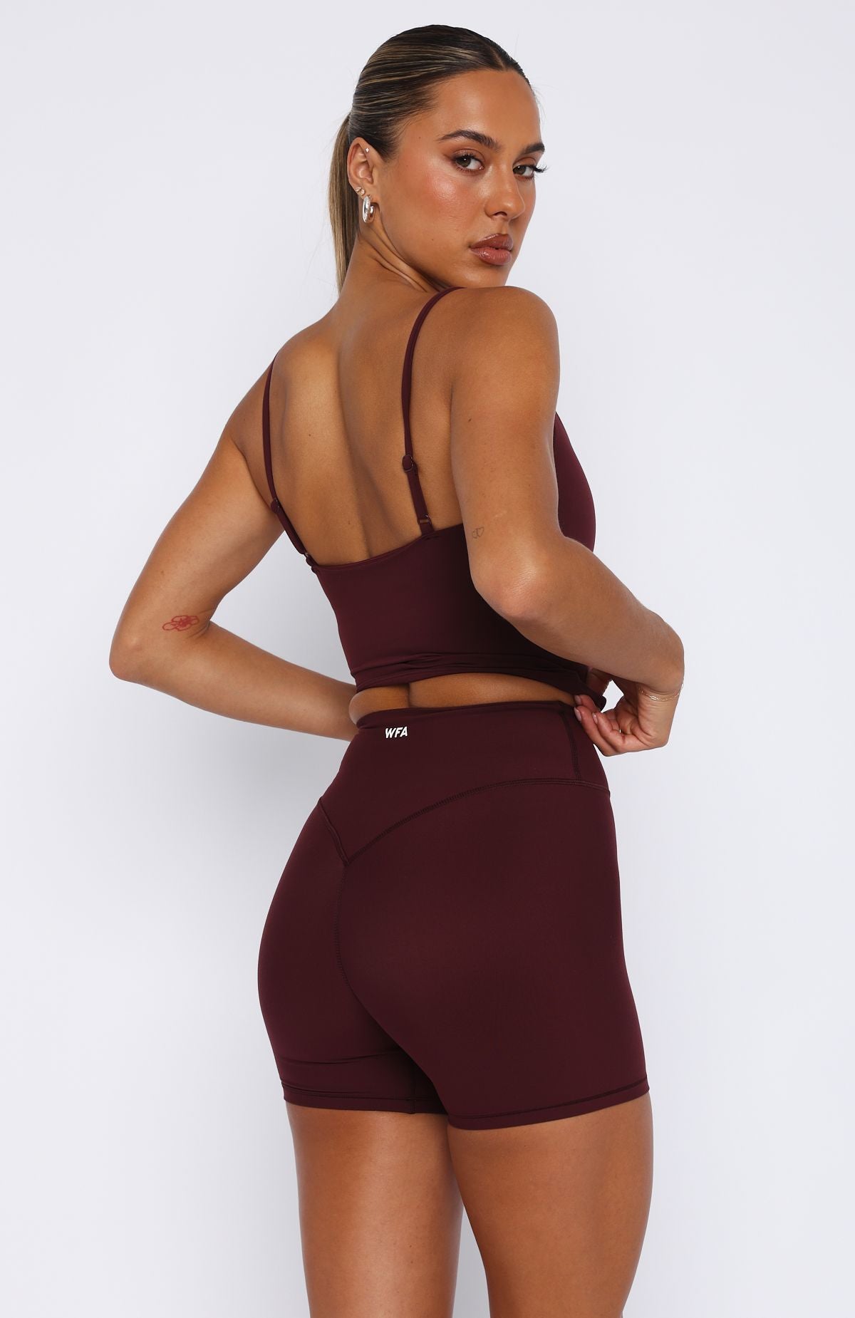 Merlot Keep Up High Waist Fit Short